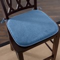 Hastings Home Memory Foam Chair Cushion for Dining Room, Kitchen, Outdoor Patio and Desk Chairs, Nonslip Back, Blue 158517MJL